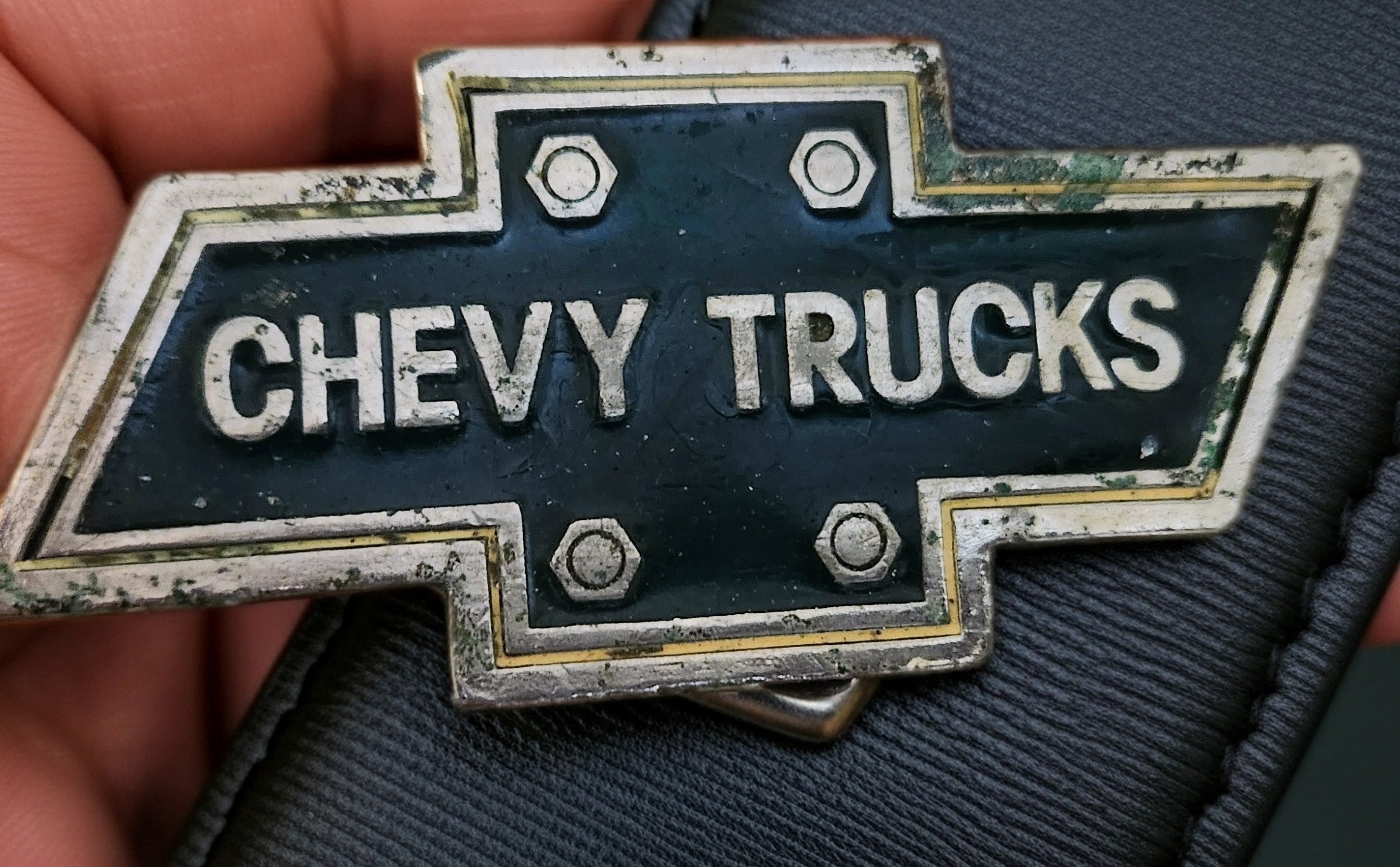 Chevy Brass Belt Buckle