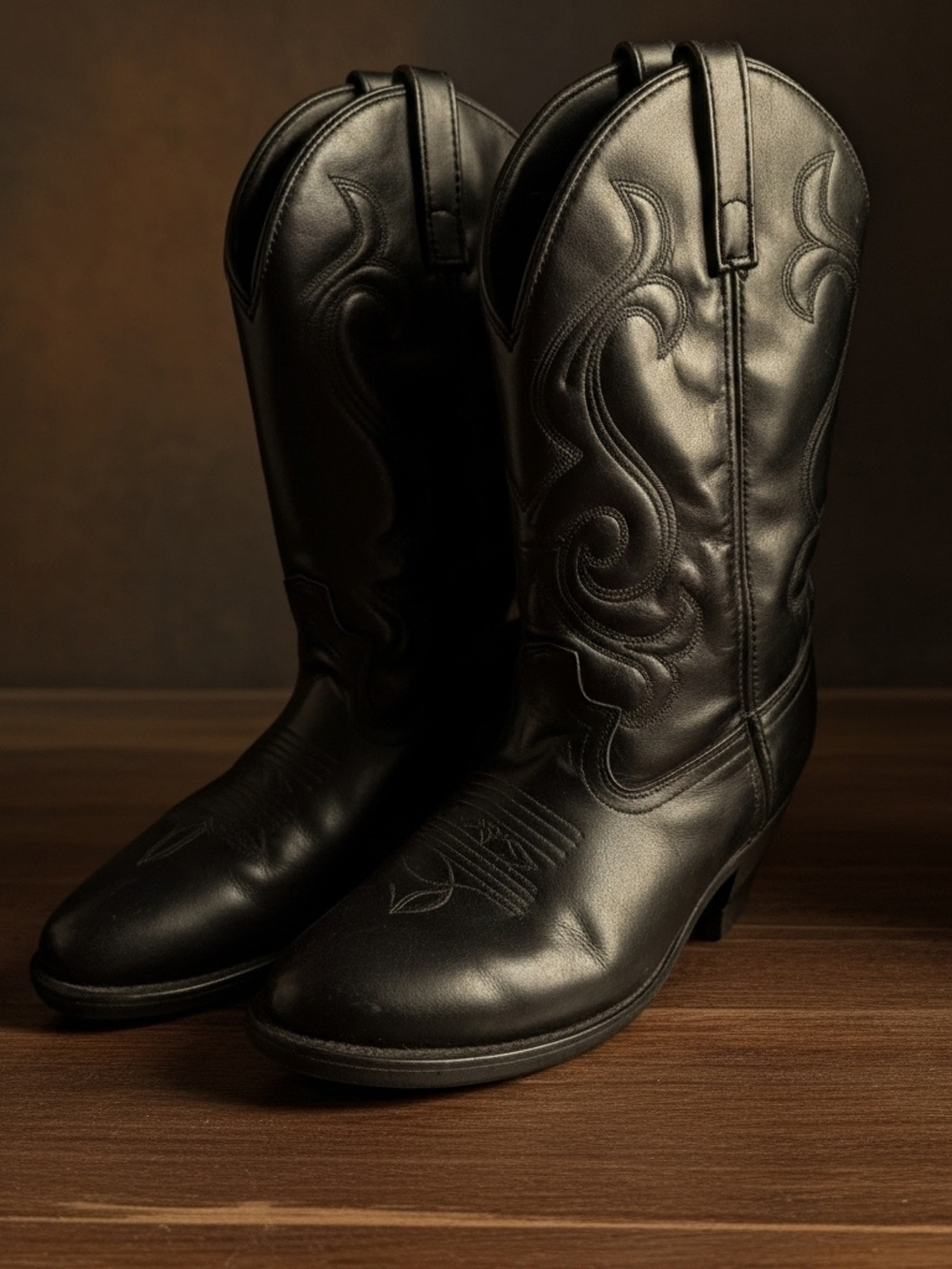 Classic Black Cowboy Boots
