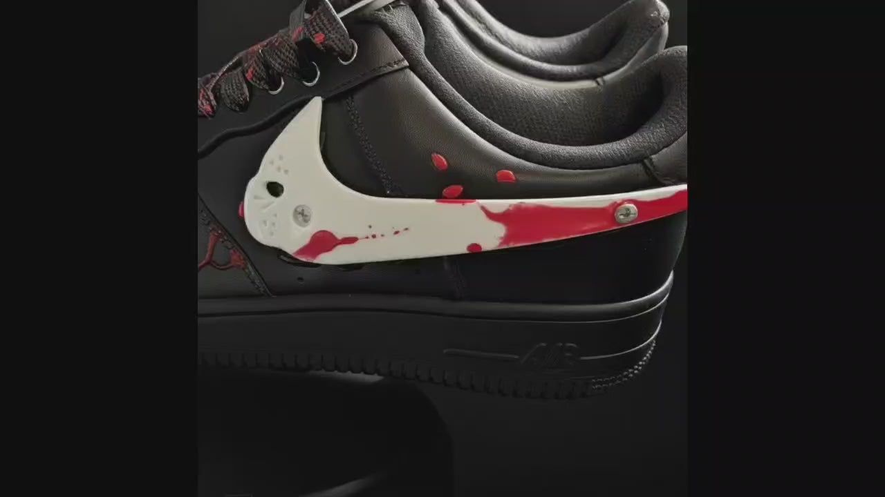 Nike Air Force 1 Custom Jason Voorhees Friday the 13th - Shoe Baker ATL