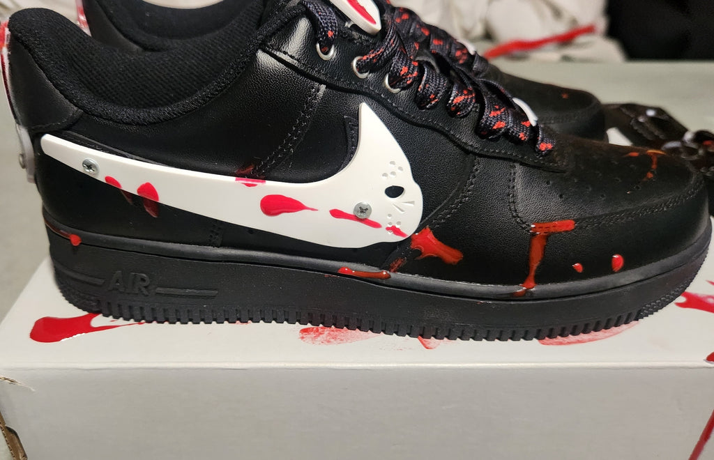 Nike Air Force 1 Custom Jason Voorhees Friday the 13th - Shoe Baker ATL