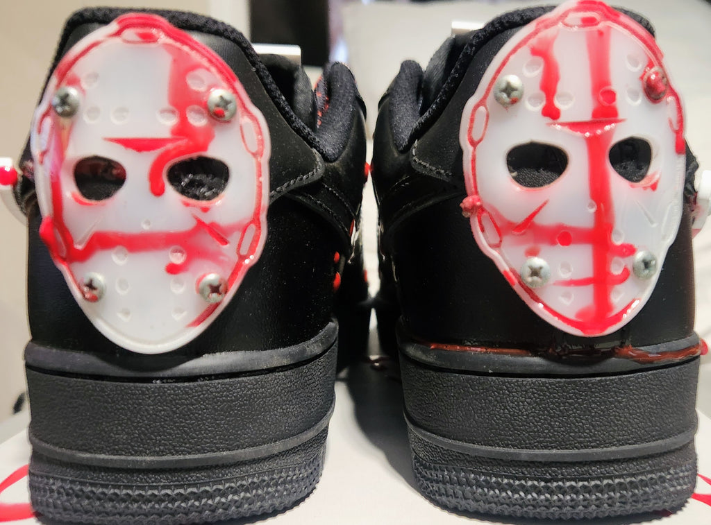 Nike Air Force 1 Custom Jason Voorhees Friday the 13th - Shoe Baker ATL