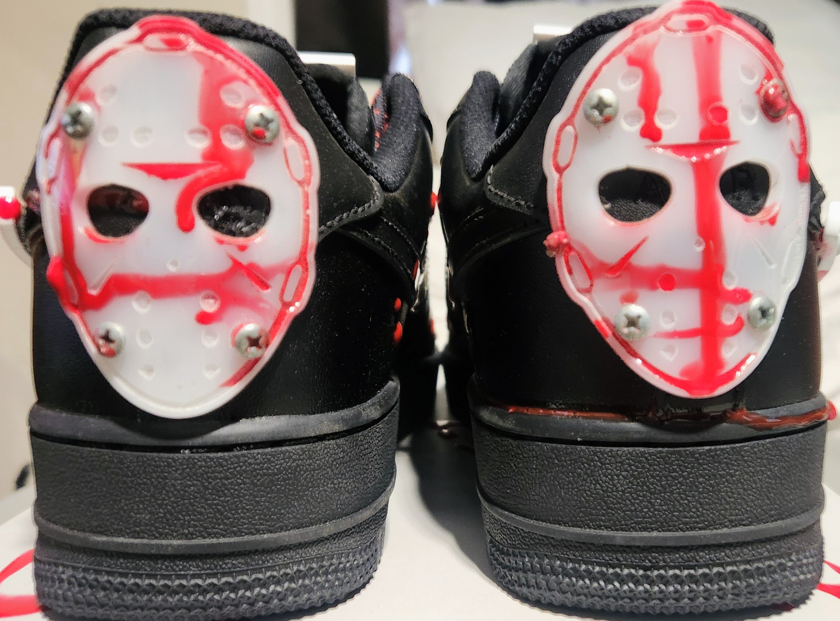 Nike Air Force 1 Custom Jason Voorhees Friday the 13th - Shoe Baker ATL