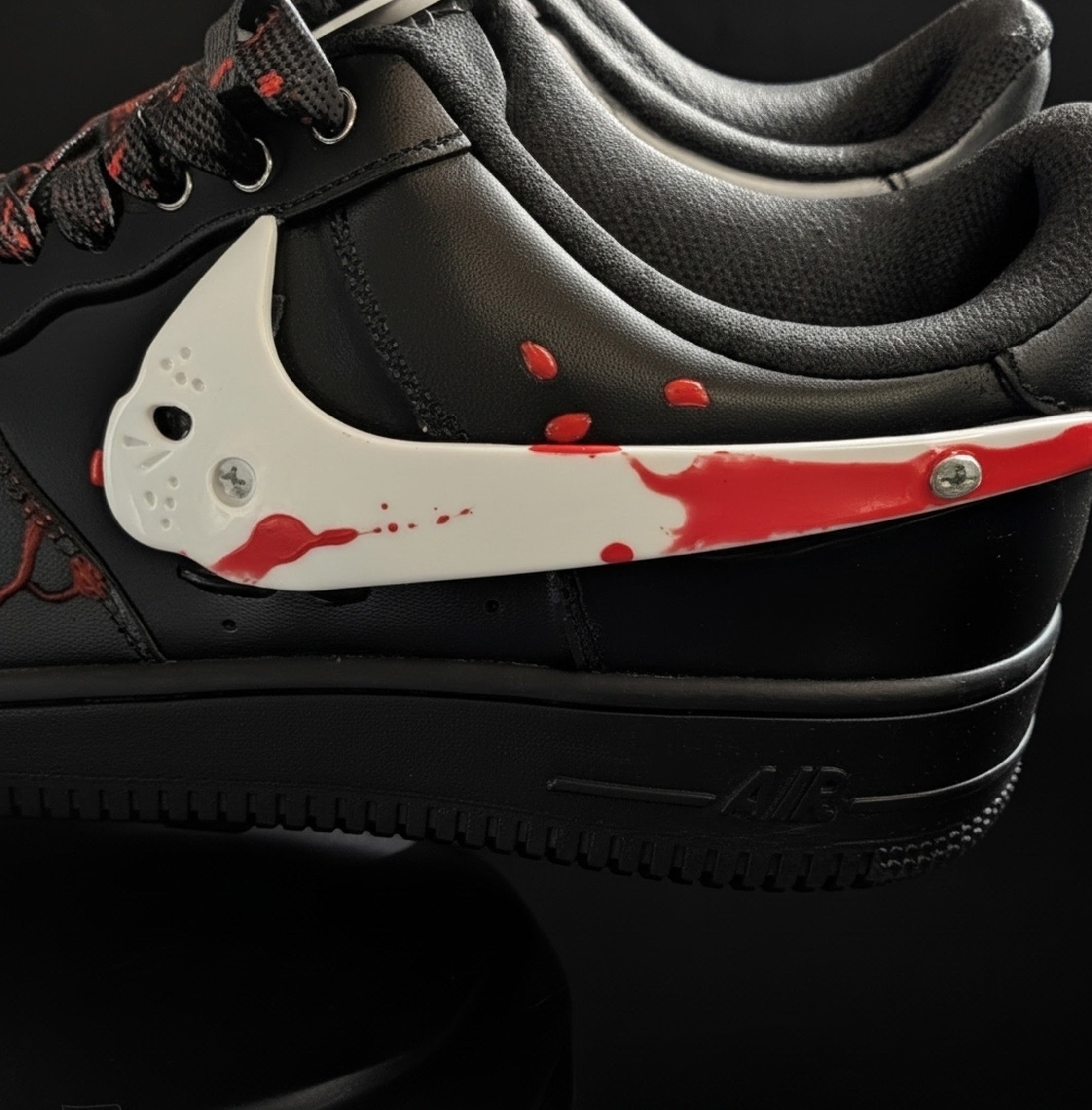 Nike Air Force 1 Custom Jason Voorhees Friday the 13th - Shoe Baker ATL