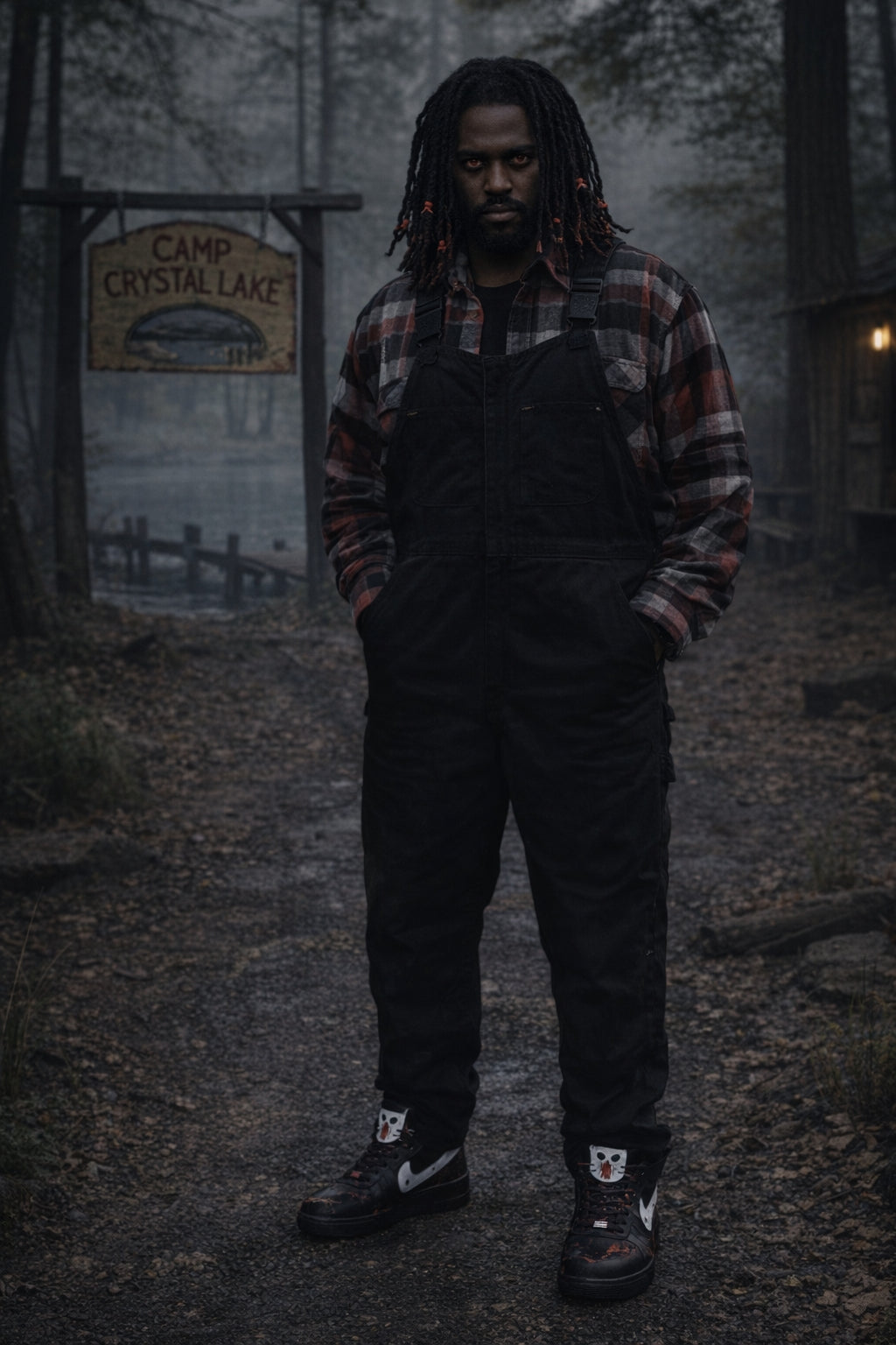 Nike Air Force 1 Custom Jason Voorhees Friday the 13th - Shoe Baker ATL